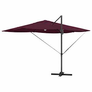 Slunečník Bordeaux červená 351 x 250 x 253 cm - obrázek 8