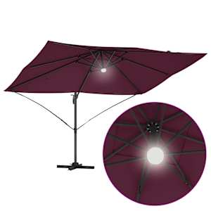 Slunečník Bordeaux červená 351 x 250 x 253 cm - obrázek 12