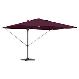 Slunečník Bordeaux červená 351 x 250 x 253 cm - obrázek 3