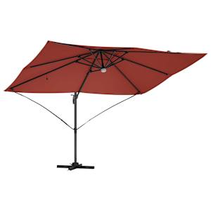 Slunečník Cihlová 351 x 250 x 253 cm Polyester a hliník - obrázek 5