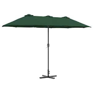 vidaXL Aedapara 370 x 197 x 239 cm Pol&uuml;ester ja alumiinium Roheline