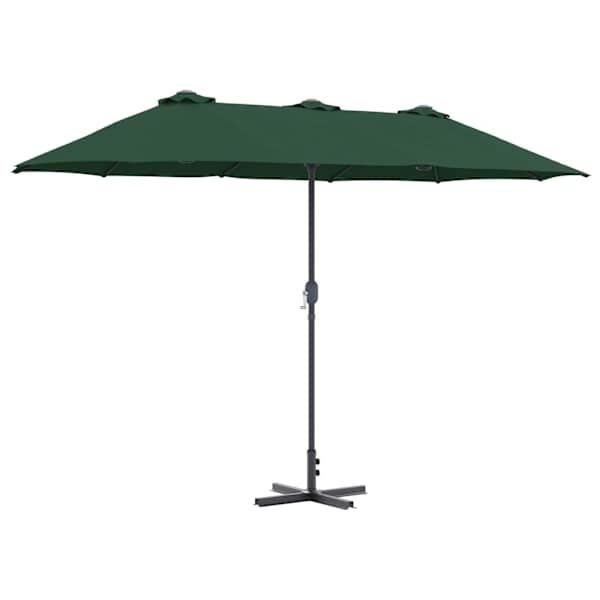 vidaXL Aedapara 370 x 197 x 239 cm Pol&uuml;ester ja alumiinium Roheline