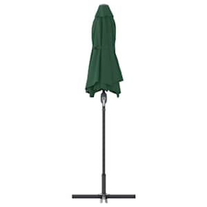 Zahradní slunečník Zelená 370 x 197 x 239 cm Polyester a hliník - obrázek 7