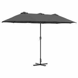 vidaXL Aedapara 370 x 197 x 239 cm Pol&uuml;ester ja alumiinium Antratsiit