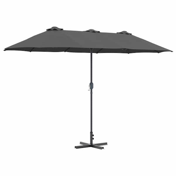 vidaXL Aedapara 370 x 197 x 239 cm Pol&uuml;ester ja alumiinium Antratsiit