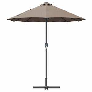 Zahradní slunečník Taupe 370 x 197 x 239 cm Polyester a hliník - obrázek 6