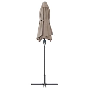 Zahradní slunečník Taupe 370 x 197 x 239 cm Polyester a hliník - obrázek 7
