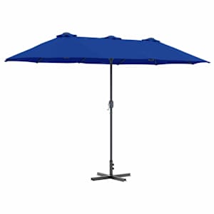 vidaXL Aedapara 370 x 197 x 239 cm Pol&uuml;ester ja alumiinium Azurblau