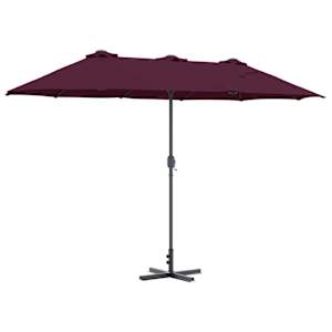 Zahradní slunečník Bordeaux červená 370 x 197 x 239 cm - obrázek 8