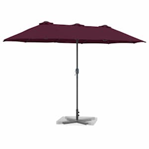 Zahradní slunečník Bordeaux červená 370 x 197 x 239 cm - obrázek 3