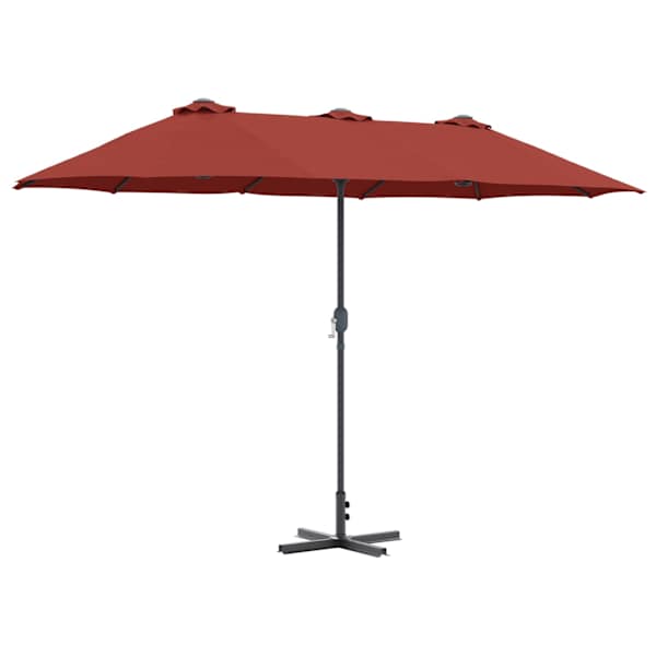 vidaXL Aedapara 370 x 197 x 239 cm Pol&uuml;ester ja alumiinium Terrakota