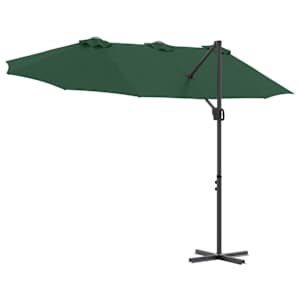 Slunečník Zelená 372 x 198 x 243 cm Polyester a hliník - obrázek 8