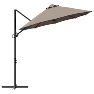 Slunečník Taupe 372 x 198 x 243 cm Polyester a hliník - obrázek 6