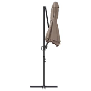Slunečník Taupe 372 x 198 x 243 cm Polyester a hliník - obrázek 7