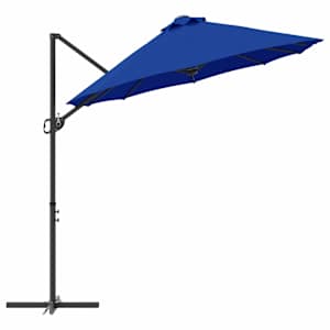 Slunečník 372 x 198 x 243 cm Polyester a hliník Azurblau - obrázek 6