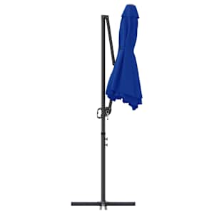 Slunečník 372 x 198 x 243 cm Polyester a hliník Azurblau - obrázek 7
