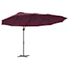 vidaXL P&auml;ikesevari Bordeaux punane 372 x 198 x 243 cm