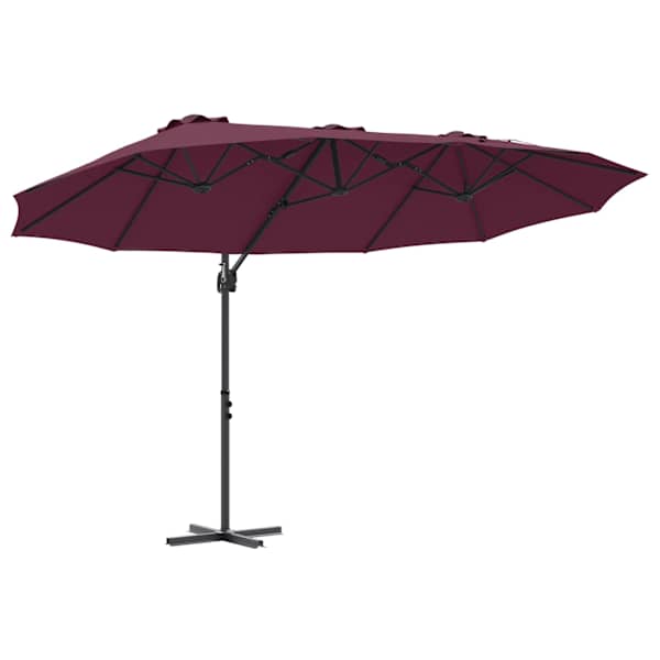 vidaXL P&auml;ikesevari Bordeaux punane 372 x 198 x 243 cm