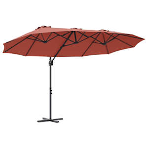 vidaXL P&auml;ikesevari Terrakota 372 x 198 x 243 cm