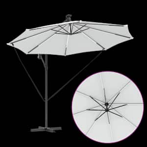 Slunečník Písková 294 x 294 x 248 cm Polyester a hliník - obrázek 11