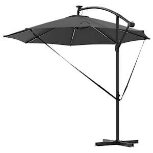 Slunečník Antracit 294 x 294 x 248 cm Polyester a hliník - obrázek 8