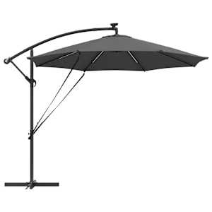 Slunečník Antracit 294 x 294 x 248 cm Polyester a hliník - obrázek 7
