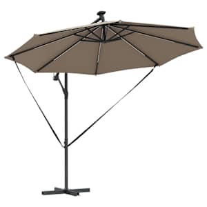 Slunečník Taupe 294 x 294 x 248 cm Polyester a hliník - obrázek 5