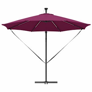Slunečník Bordeaux červená 294 x 294 x 248 cm - obrázek 6