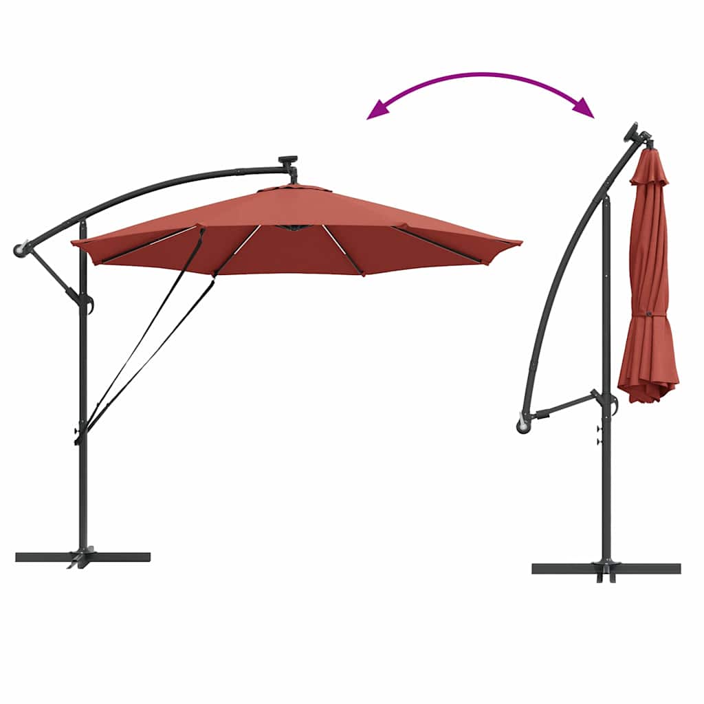 Cantilever Banana Parasol Terracotta 294 x 294 x 248 cm image 13