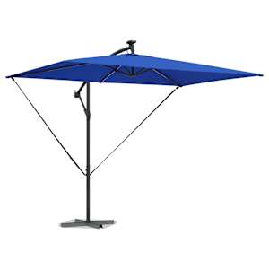 Slunečník 294 x 200 x 270 cm Polyester a hliník Azurblau - obrázek 3