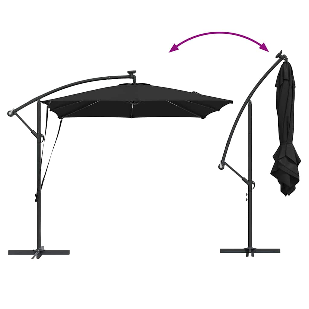 Cantilever Banana Parasol Zwart 249 x 249 x 250 cm image 13