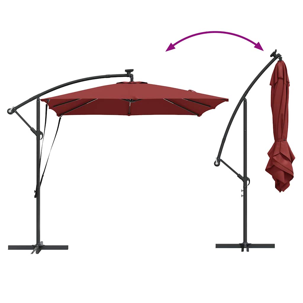 Cantilever Banana Parasol Terracotta 249 x 249 x 250 cm image 13