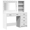 vidaXL Riietumislaud 2 tk Valge 78.5 x 41 x 135 cm Tehispuit