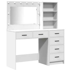 Kosmetický stůl Bílá 78.5 x 41 x 135 cm Kompozitní dřevo - obrázek 2