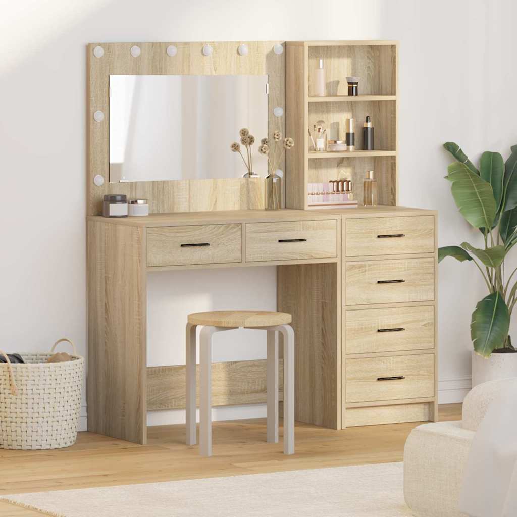 Riietumislaud sahtliga Pruun 78.5 x 41 x 135 cm Tehispuit