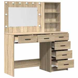 Kosmetický stůl Hnědá 78.5 x 41 x 135 cm Kompozitní dřevo - obrázek 7