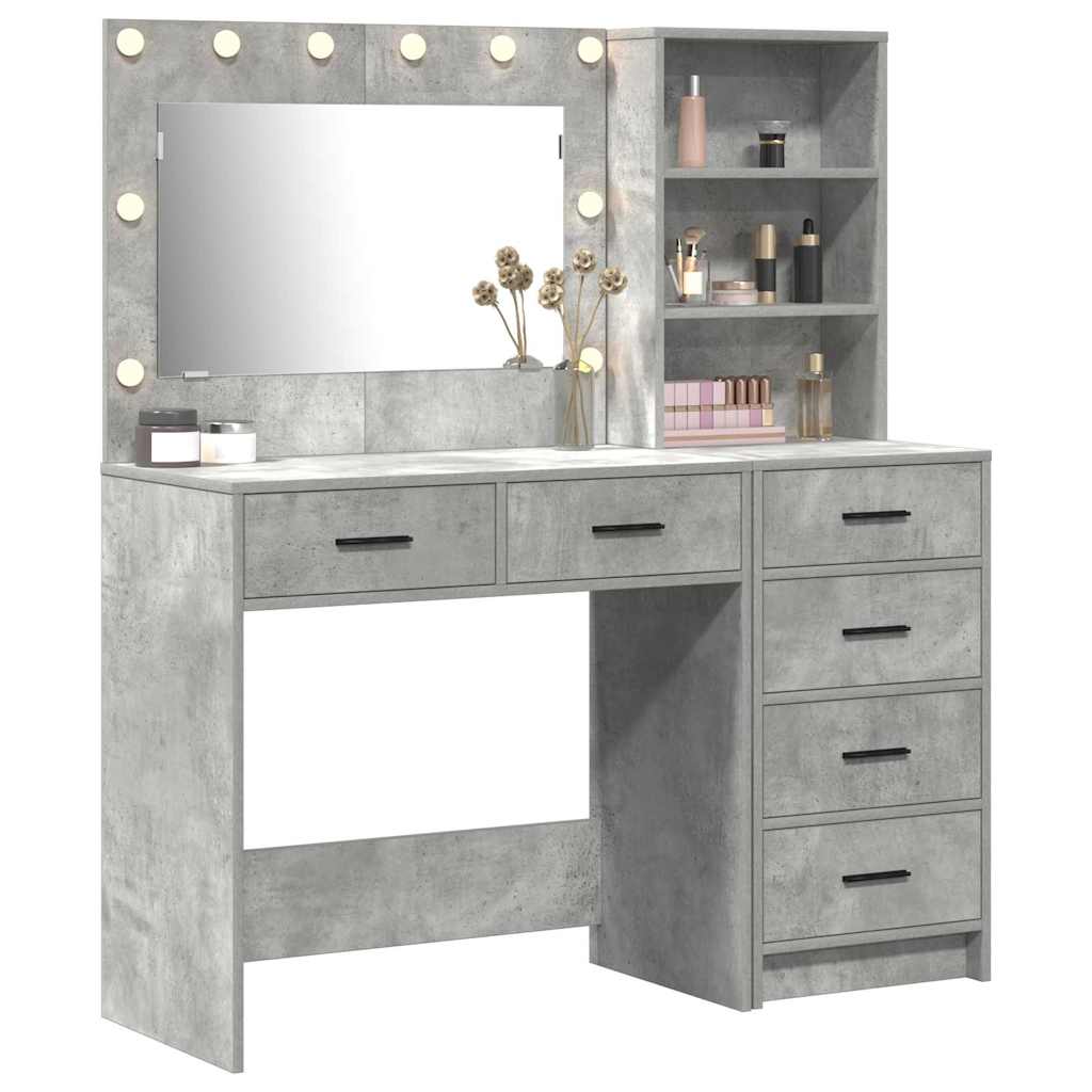 vidaXL Plafondtafel met lade Grijs 78.5 x 41 x 135 cm Bewerkt hout
