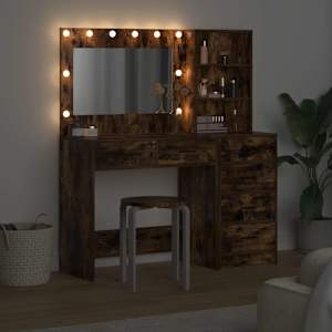 Kosmetický stůl Hnědá 78.5 x 41 x 135 cm Kompozitní dřevo - obrázek 4