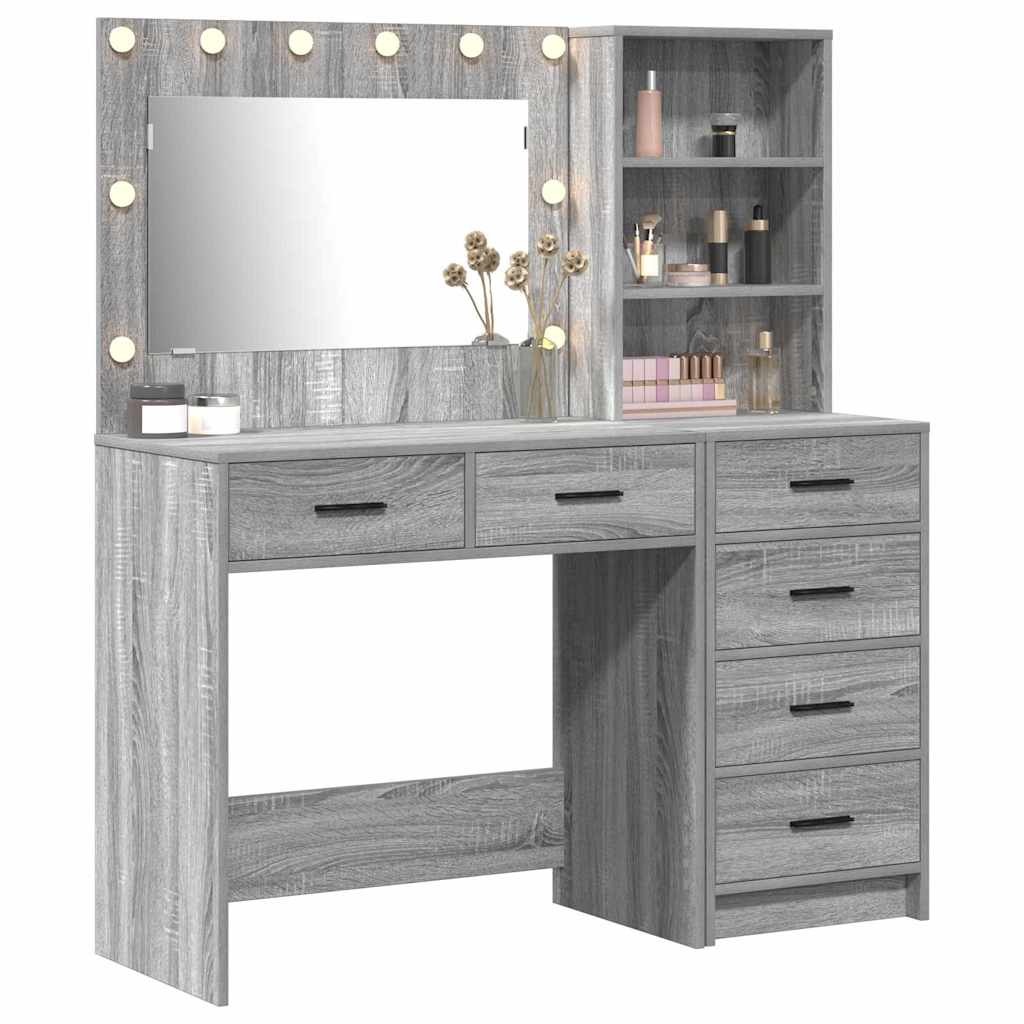vidaXL Plafondtafel Lichtgrijs 78.5 x 41 x 135 cm Bewerkt hout