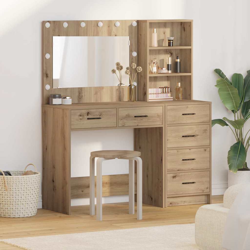 Riietumislaud sahtliga Pruun 78.5 x 41 x 135 cm Tehispuit