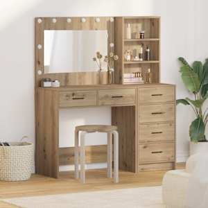 Toaletna mizica Rjava 78,5 x 41 x 135 cm Konstruiran les