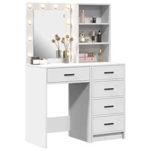 Kosmetický stůl 2 pcs Bílá 50 x 41 x 135 cm Kompozitní dřevo - obrázek 3
