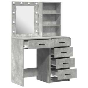 Kosmetický stůl 2 pcs Šedá 50 x 41 x 135 cm Kompozitní dřevo - obrázek 7