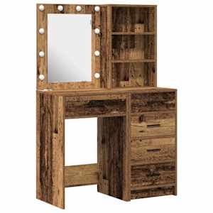vidaXL Riietumislaud 2 tk Pruun 50 x 41 x 135 cm Tehispuit