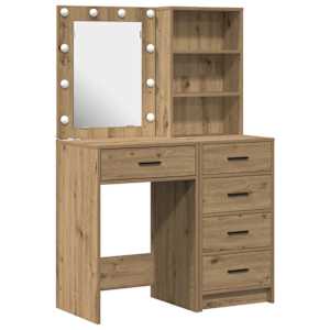 vidaXL Riietumislaud 2 tk Pruun 50 x 41 x 135 cm Tehispuit