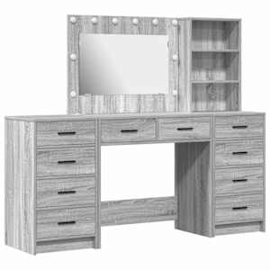 vidaXL Riietumislaud 3 tk Hall Sonoma 78,5 x 41 x 135 cm Tehispuit