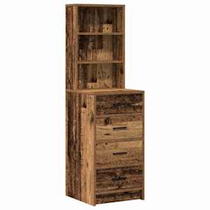 Kosmetický stůl 3 pcs Hnědá 40 x 41 x 135 cm Kompozitní dřevo - obrázek 6