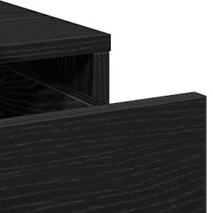 Kosmetický stůl 3 pcs Černá 40 x 41 x 135 cm Kompozitní dřevo - obrázek 9