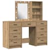 vidaXL Riietumislaud 3 tk Pruun 40 x 41 x 135 cm Tehispuit