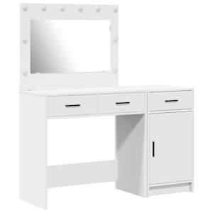 vidaXL Riietumislaud 2 tk Valge 40 x 41 x 75 cm Tehispuit